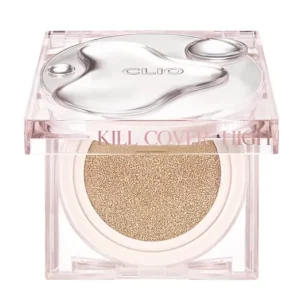 Clio Kill Cover High Glow Cushion SPF50+ PA+++ - 3 Linen - Könnyed Alapozó Párna (14g x 2db) Expressz szállítás