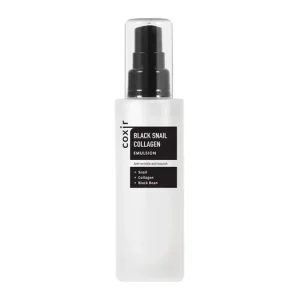 Ne maradj le COXIR Black Snail Collagen Emulsion - Anti-Aging Arcápoló Emulzió Csigamucinnal és Kollagénnel 100ml