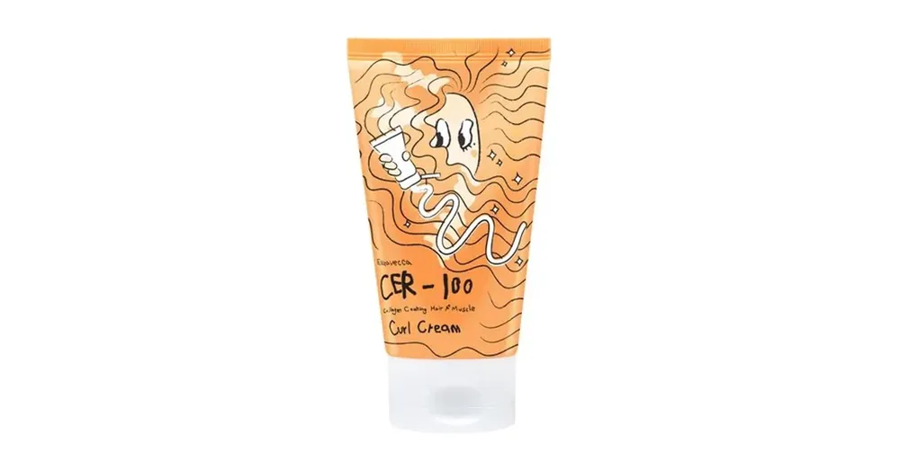 Biztonságos vásárlás Elizavecca CER-100 Collagen Coating Hair A+ Muscle Curl Cream – Krém Göndör Hajra 120ml