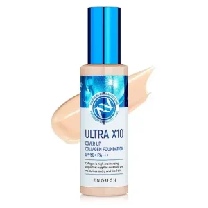 Enough Ultra X10 Cover Up Collagen Foundation SPF50+ PA+++ - 21 – Kollagénes Alapozó 100ml Alacsony ár