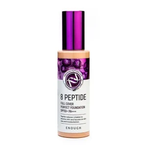 Biztonságos fizetés Enough 8 Peptide Full Cover Perfect Foundation SPF 50+ PA+++ - 21 – Peptides Alapozó 100g