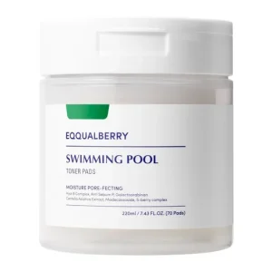 EQQUALBERRY Swimming Pool Toner Pads – Hidratáló Arctisztító Lapok 70db/220ml Kihagyhatatlan ajánlat