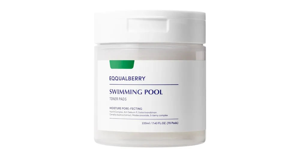 EQQUALBERRY Swimming Pool Toner Pads – Hidratáló Arctisztító Lapok 70db/220ml Kihagyhatatlan ajánlat