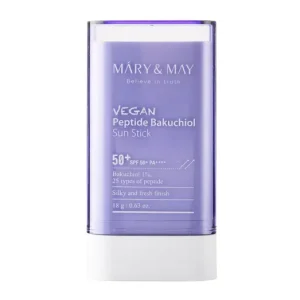 Akciós ár Mary&May Vegan Peptide Bakuchiol Sun Stick SPF50+/PA++++ - Fényvédő Stift Peptidekkel 18g