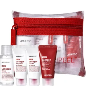 Legjobb ár Medi-Peel Red Lacto Peptide Collagen Skin Care Trial Kit – Miniatűr Arcápoló Szett Kollagénnel és Peptidekkel