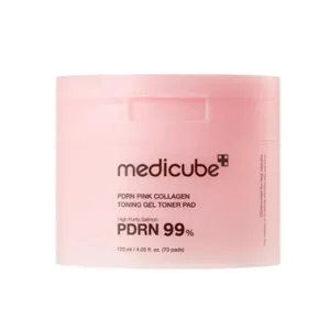 Medicube PDRN Pink Collagen Toning Gel Toner Pad – Kollagén Tonizáló Párnák 70db/120ml Kedvezmény