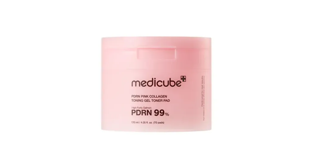 Medicube PDRN Pink Collagen Toning Gel Toner Pad – Kollagén Tonizáló Párnák 70db/120ml Kedvezmény