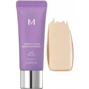 Alacsony ár Missha M Perfect Cover Serum BB Cream – 21 Light Beige – Szérumos BB Krém 20ml