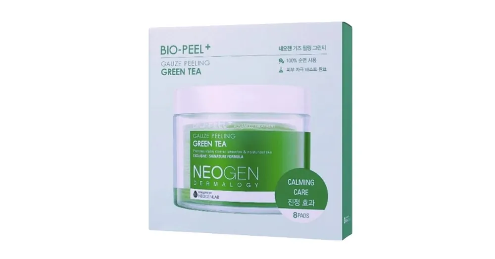 Neogen Dermalogy Bio Peel Gauze Peeling Green Tea - Peeling Korongok Zöld Teával 8db/76ml Olcsóbb