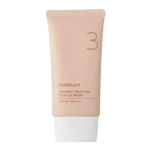 Alacsony ár Numbuzin No.3 Porcelain Base-skip Tone Up Beige - Színkiegyenlítő Krém 3 az 1-ben - 50ml