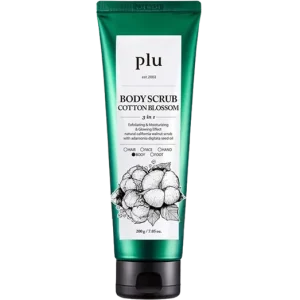 Plu Body Scrub – Cotton Blossom – Gyengéd Testradír 200g Újdonság