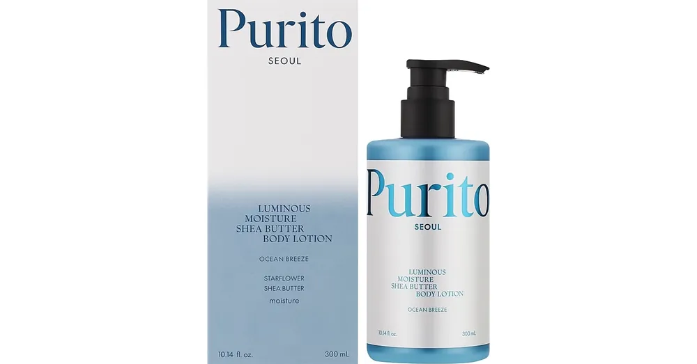 Purito Seoul Luminous Moisture Shea Butter Body Lotion – Ocean Breeze – Hidratáló Testápoló 300ml Népszerű