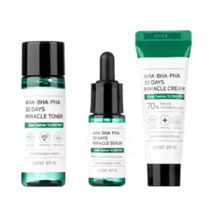Végkiárusítás Some By Mi AHA BHA PHA 30 Days Miracle Travel Kit - Kozmetikai Készlet AHA, BHA, PHA Savakkal