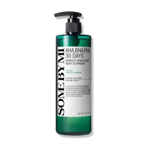 Some By Mi AHA BHA PHA 30 Days Miracle Acne Clear Body Cleanser - Tisztító Gél Problémás Testbőrre 400ml Végkiárusítás