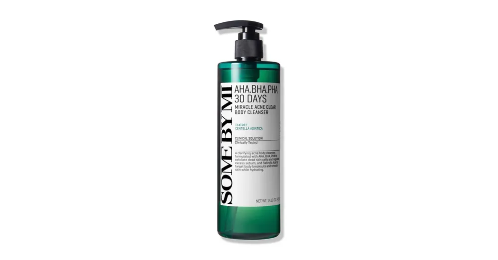 Some By Mi AHA BHA PHA 30 Days Miracle Acne Clear Body Cleanser - Tisztító Gél Problémás Testbőrre 400ml Végkiárusítás