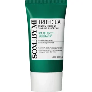Some By Mi Truecica Mineral Calming Tone-Up Suncream SPF50+/PA++++ - Fényvédőkrém Ásványi Szűrőkkel 50ml Azonnali szállítás