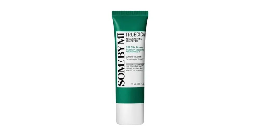 Különleges ajánlat Some By Mi Truecica Aqua Calming Sun Cream SPF50+ PA++++ - Fényvédő Krém Centellával 50ml