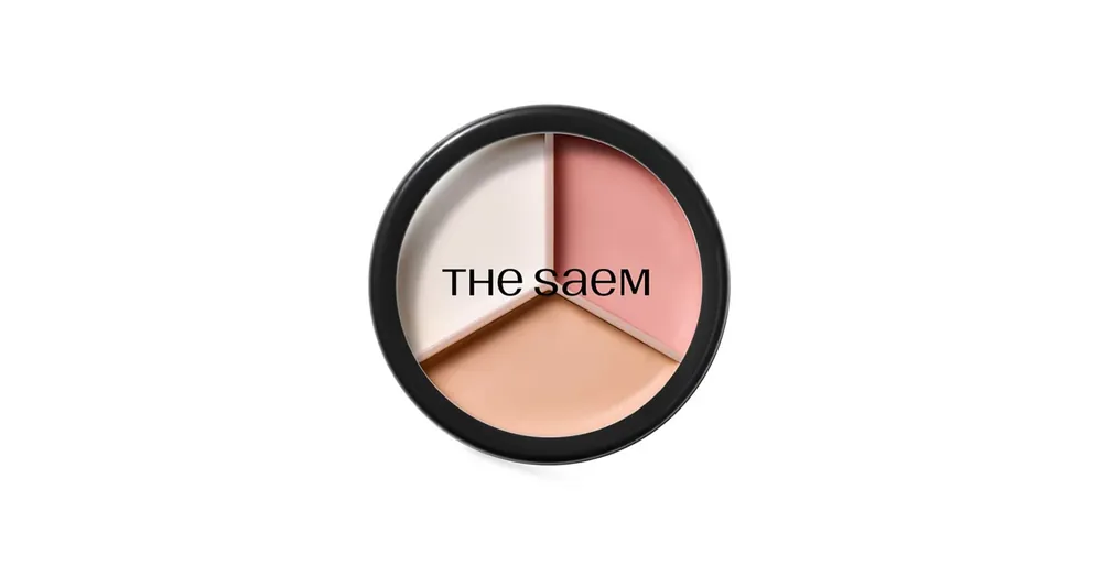 Legnépszerűbb The Saem Cover Perfection Triple Pot Concealer – 07 Pink Beige – Kontúrozó Korrektor 4.5g