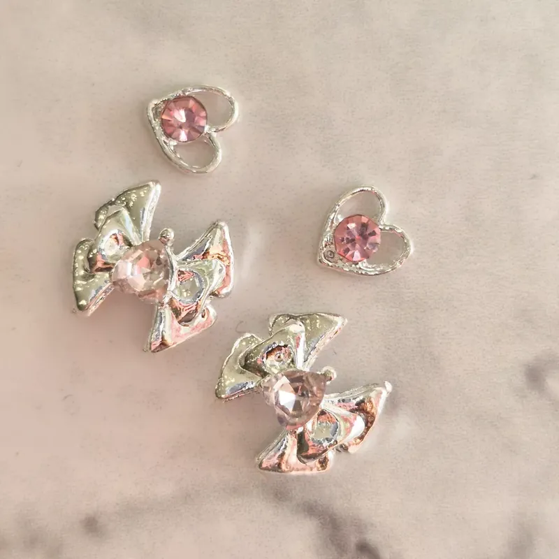 Luxory Pink Diamond Charm 4db Masni 7 Bestseller