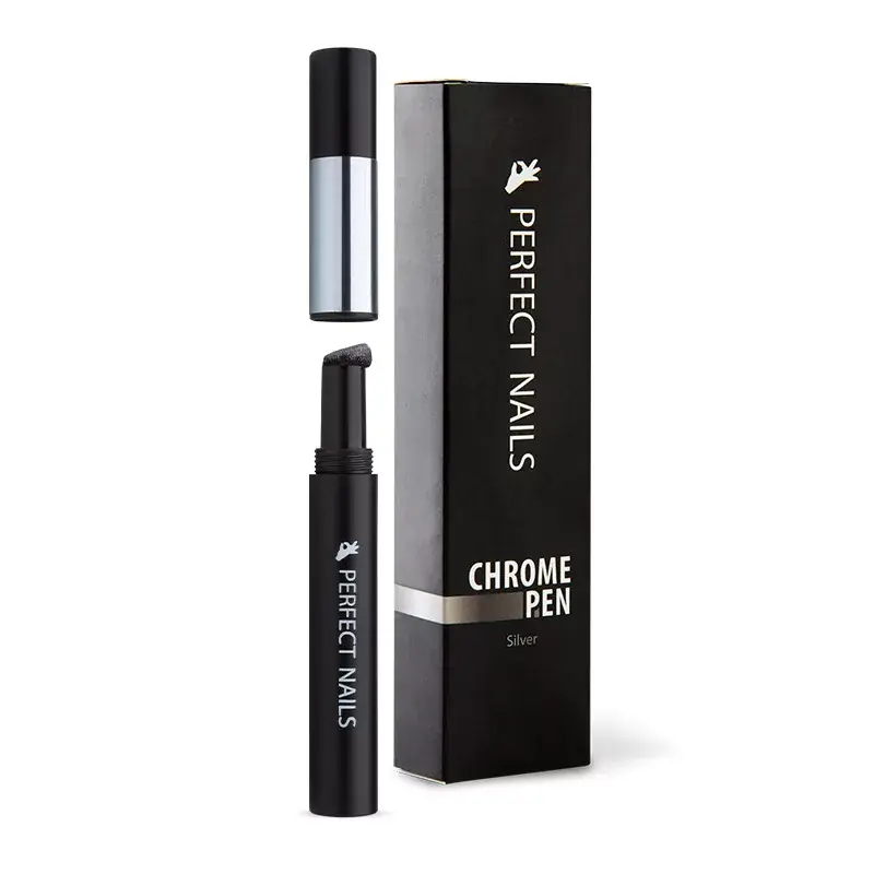 Perfect Nails Chrome Pen - Krómpor Körömdíszítő Toll - Ezüst Alacsony ár