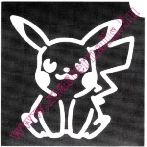 Csillámtetoválás Sablon / Pikachu MN-58 Szuper akció