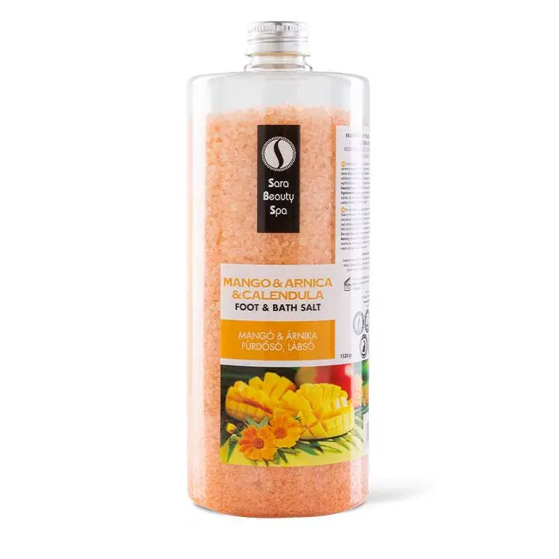Sara Beauty Spa Regeneráló Fürdősó és Lábáztató Só - Mangó & Árnika - 1320g Utolsó esély