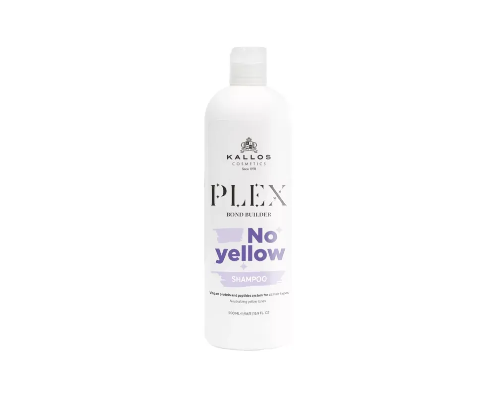 Vedd meg online Kallos Plex Bond Builder No Yellow Sampon Növényi Proteinnel És Peptid Komplex-szel 500ml