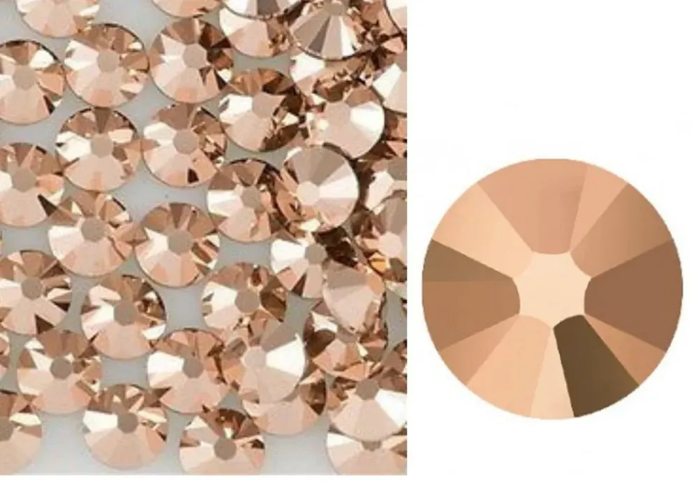Biztonságos fizetés Preciosa Strasszkő rose gold / Capri Gold ss7 50 db