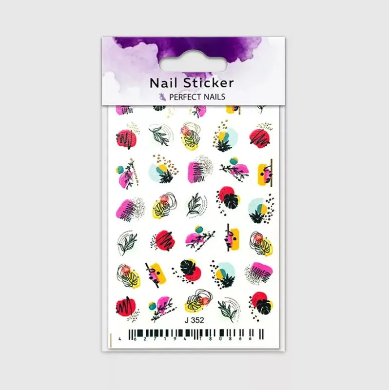 Perfect Nails Körömmatrica - Colorful Patterns Alacsony ár