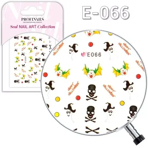 Akciós ár Profinails Seal Nail Art matrica E-066 (Haloween)