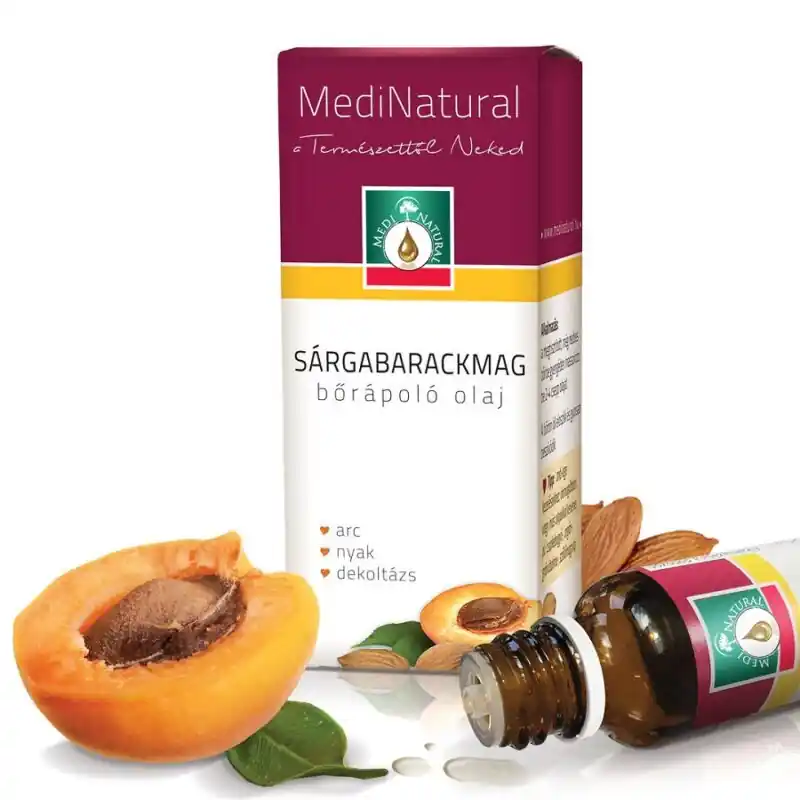 Medinatural bőrápoló olaj sárgabarackmag – 20ml Árcsökkenés
