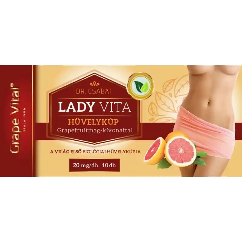 Akciós ár Grape Vital Ladyvita hüvelykúp – 10db