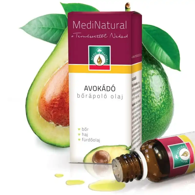 Medinatural bőrápoló olaj avokádó – 20ml Biztonságos fizetés