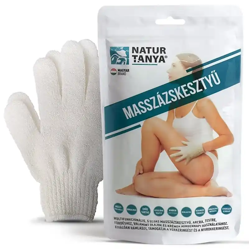 Natur Tanya 5 ujjas Masszázskesztyű – 1 pár Legkelendőbb