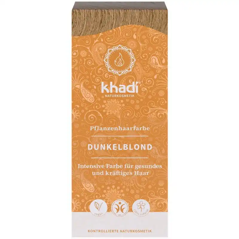 Rendeld meg most Khadi Növényi hajfesték – sötétszőke – 100g