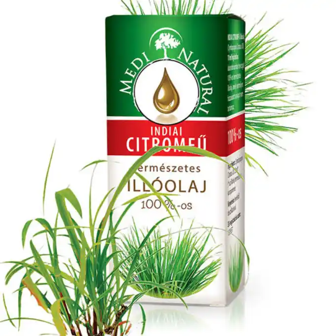 Vásárlói kedvenc Medinatural illóolaj indiai citromfű – 10ml