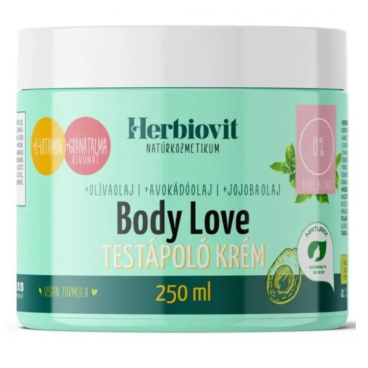 Herbiovit Body Love testápoló krém – 250ml Biztonságos vásárlás
