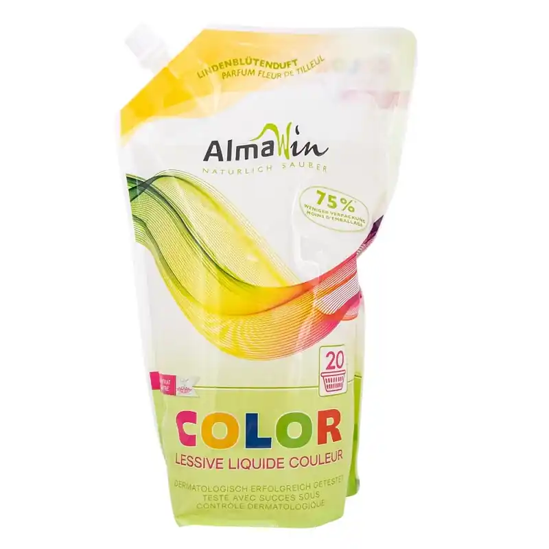 Árcsökkenés AlmaWin Color Öko folyékony mosószer koncentrátum színes ruhákhoz hársfavirág kivonattal – 1500 ml