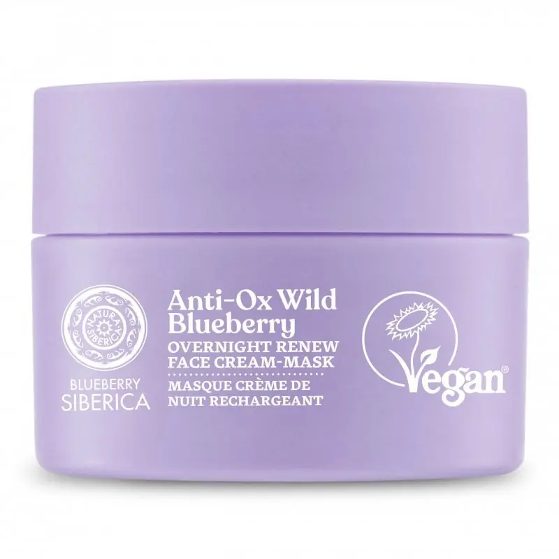 Olcsóbb Blueberry Siberica Anti-Ox Vad Áfonya Megújító éjszakai arckrém-maszk – 50ml