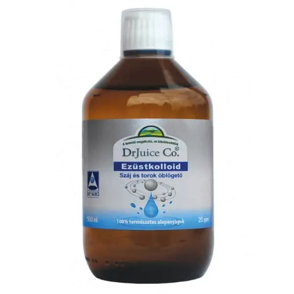 Dr.Juice Ezüstkolloid száj-toroköblögető – 500ml Korlátozott ajánlat