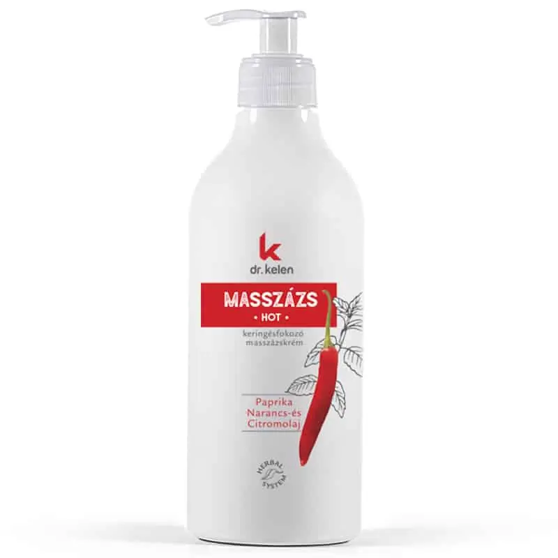 Alacsony ár Dr. Kelen Hot masszázskrém – 500ml
