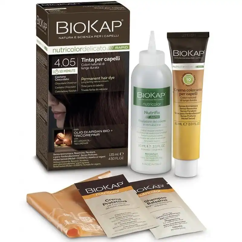 Vedd meg most Biokap Nutricolor Rapid Tartós hajfesték Nr 4.05 csokoládé gesztenye barna – 135ml