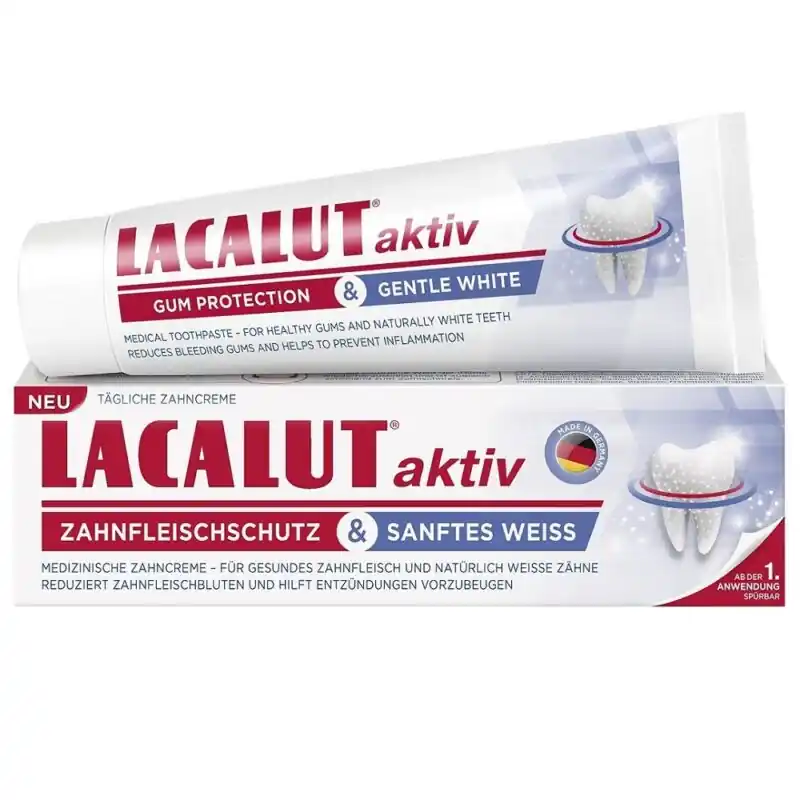 Expressz kézbesítés Lacalut Aktiv Gum Protection & Gentle White fogkrém – 75ml