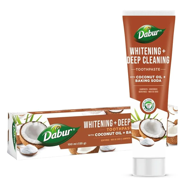 Dabur Whitening+Deep Cleaning Fluoridmentes fogkrém – 100ml Kedvezmény