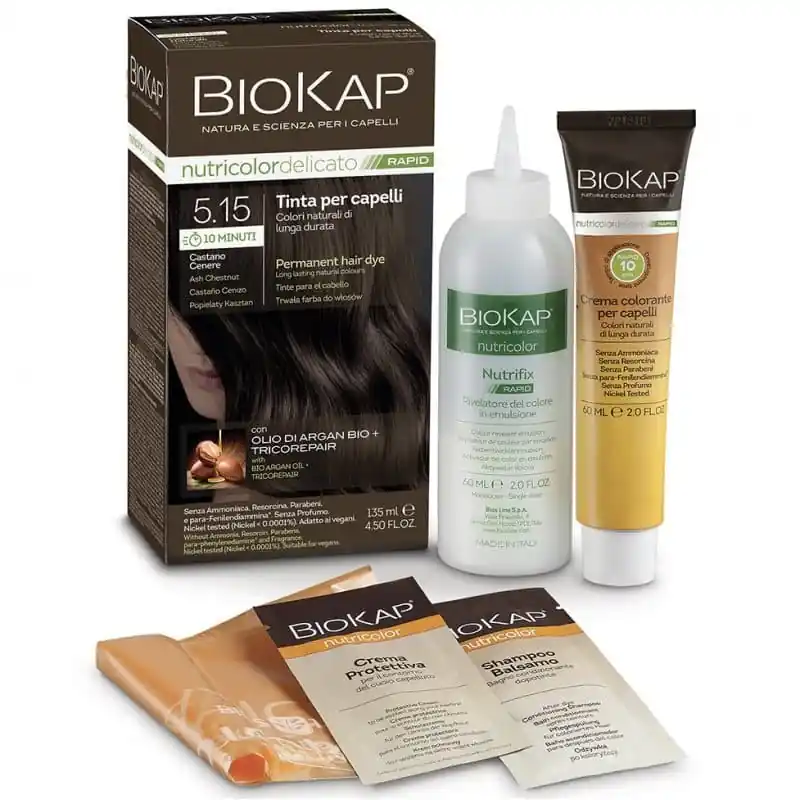 Biokap Nutricolor Rapid Tartós hajfesték Nr 5.15 hamu gesztenye barna – 135ml Nézd meg most