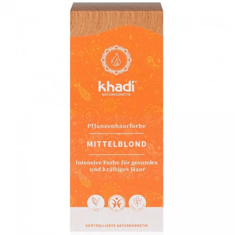 Khadi Hajfesték por – középszőke – 100g Biztonságos vásárlás