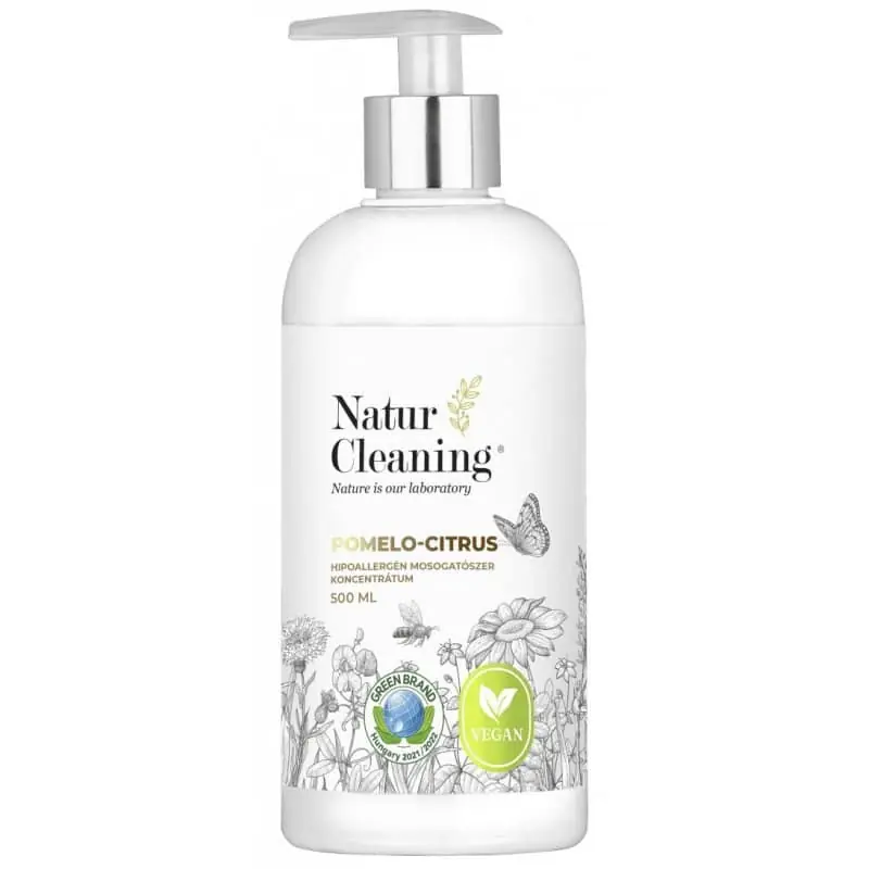Ne maradj le NaturCleaning Pomelo-Citrus Hipoallergén mosogatószer koncentrátum pumpás – 500ml