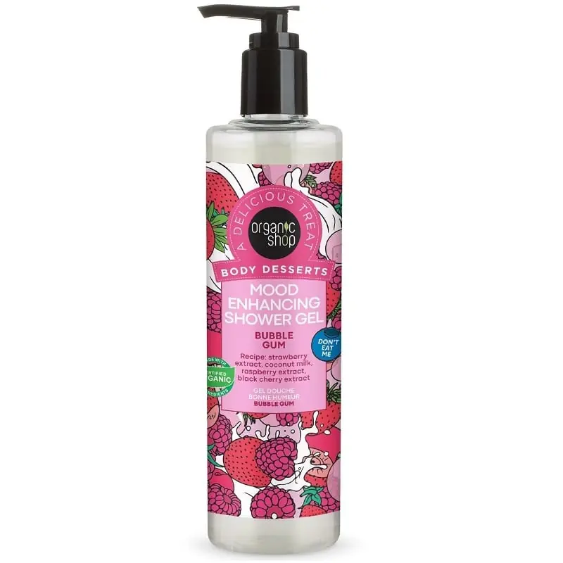 Organic Shop Rágógumi illatú hangulatjavító tusfürdő gél – 280ml Népszerű