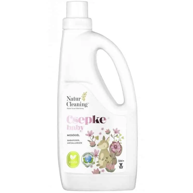 Ajánlat NaturCleaning Csepke Baby mosógél babapúder, hipoallergén – 1000ml