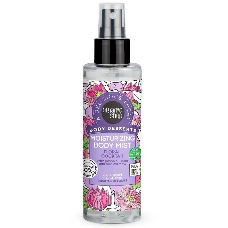 Újdonság Organic Shop Virágkoktél illatú hidratáló testpermet – 200ml